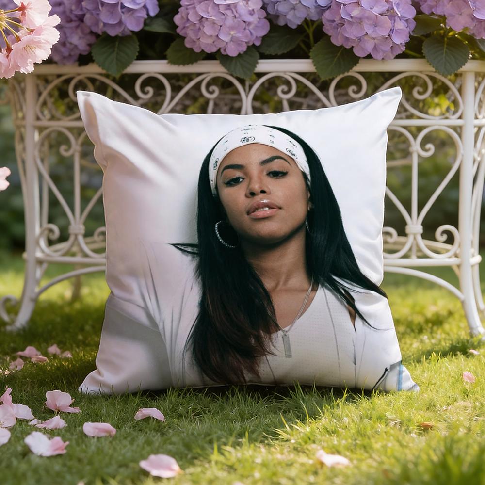 Singer A-Aaliyah Cushion Cover Home & Car Dual-Scene Pillow Cover: Reversible for Premium Comfort