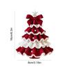 DIY Crochet Christmas Tree Kit DIY Crochet Knitting Material Kit Christmas Crochet Kit Festive Crochet Tree Crafts for Beginners