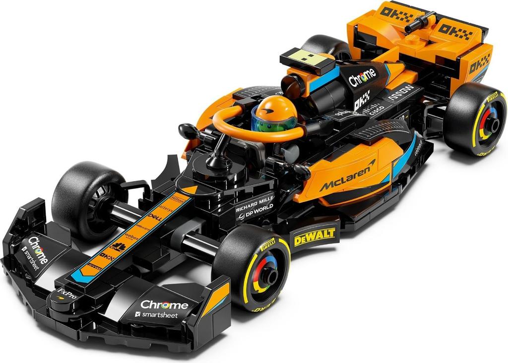 LEGO Speed Champion 2023 McLaren Formula 1 Race Car Toy Present Birthday Block Christmas Boys Girls Children 9 Years Old 10 Years Old 11 Years Old