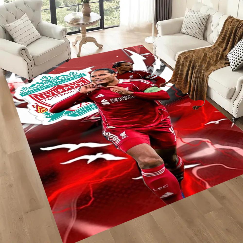 Liverpool Football Carpet Suitable For Game Room Playrooms Decorate Room Outdoor Antislip Rug Anime Office Decor Birthdaychristmas Gift
