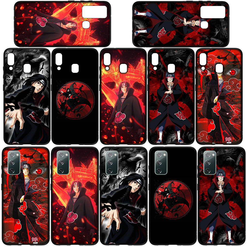 Case for Samsung Galaxy S25 S24 S23 iPhone 16 15 Xiaomi Redmi Note 14 13 12 16E X 11 Pro Max XR OPPO Moto Huawei Comics Akatsuki Naruto Itachi Uchiha