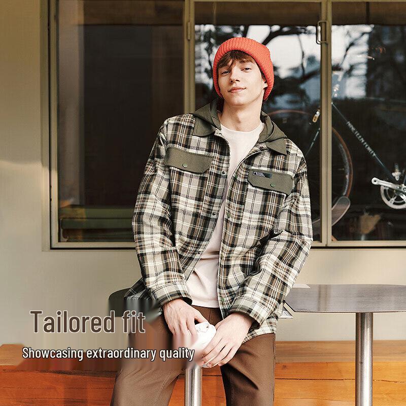 Semir Men's 2025 Spring Geographic Series Plaid Jacket