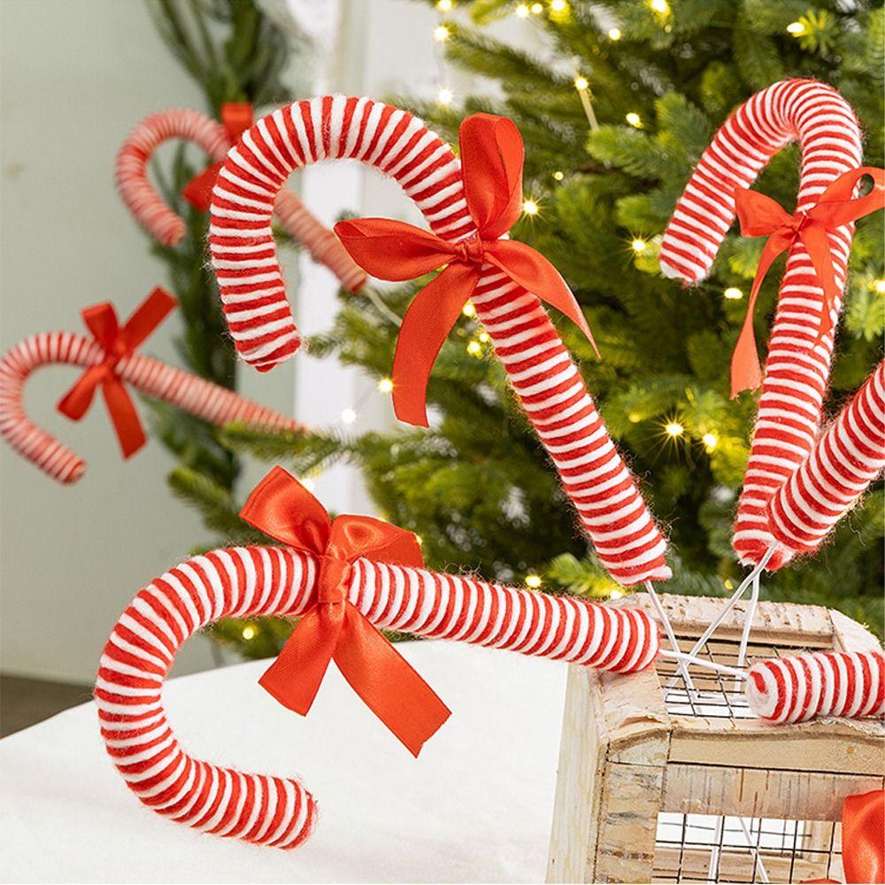 Handmade Hanging Candy Cane Ornaments Merry Christmas Decoration