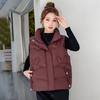 Cotton vest women's year Korean version loose autumn and winter vest new versatile vest thickened short coat down cotton