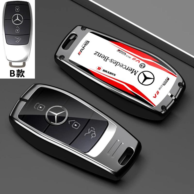 Для Mercedes Benz C E S Класса GLC W206 W223 W214 E300 C260 C300 S450 S500 S400 Чехол-брелок для ключа автомобиля Держатель Брелок