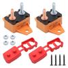 2 шт. Автоматические выключатели с защитой от перегрузки на 40 А с защитными крышками 6-28 В Для морских судов Автомобильное использование