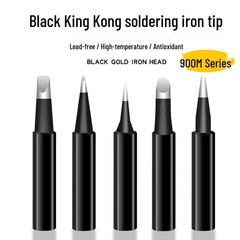 Набор паяльных жал King Kong – 5 штук, 900M, с внутренним нагревом, типа "лезвие" и "острие", с постоянной температурой, для паяльных станций 936