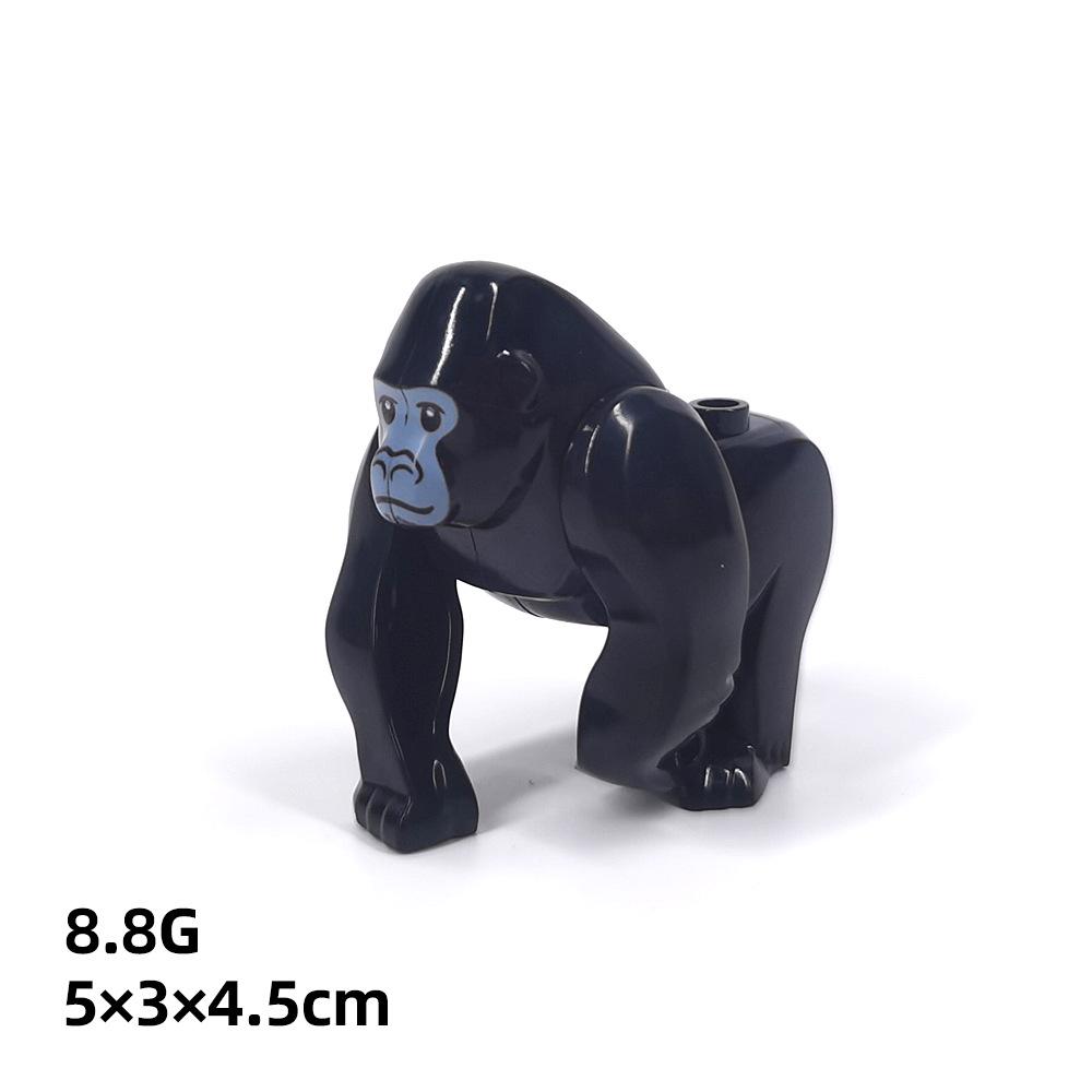 Детали для DIY с принтом животных: Коза, Чайка, Пингвин, Рыба, Овца - Совместимы с MOC Игрушками-конструкторами