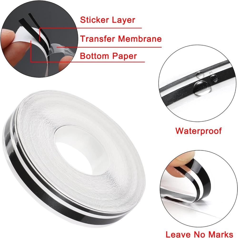 Black Pinstripe Tape White Automotive Pinstriping Tape Car Pinstripe Tape Pinstriping Tape for Car