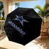 Dallas Cowboys Print Automatic Open Close Umbrella, Portable Foldable Umbrella, for Outdoor Commute Camping Trip, Ideal Birthday Gift