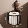 Suction cup walnut toilet bathroom shelf non perforated toilet tissue basket toilet paper holder bathroom  paper holder