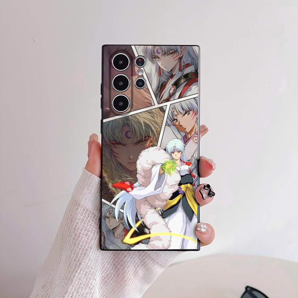 Чехол для телефона Inuyasha Sesshomaru для Samsung Galaxy S25 S24 S22 S23 Ultra S21 S20 Plus Матовый Нескользящий Полное покрытие Мягкий чехол