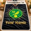 Flannel BlanketNorwich City Custom Name Text Personalized Soft Warm Throw Blanket Home Decor Gift