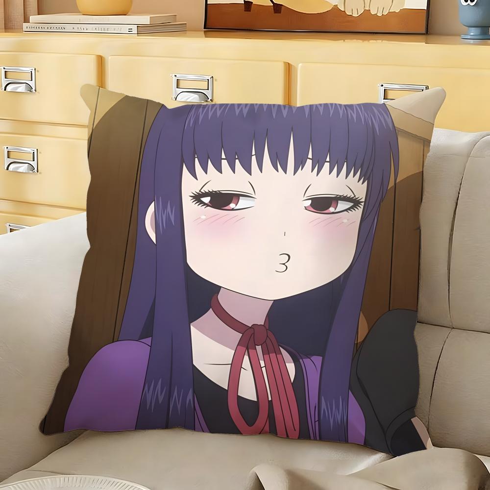 Cute HHi SScore Girl Cushion Cover Soft Durable Reversible Pillow Cover Home  Car MultiScene Daily Comfort Pillowcase