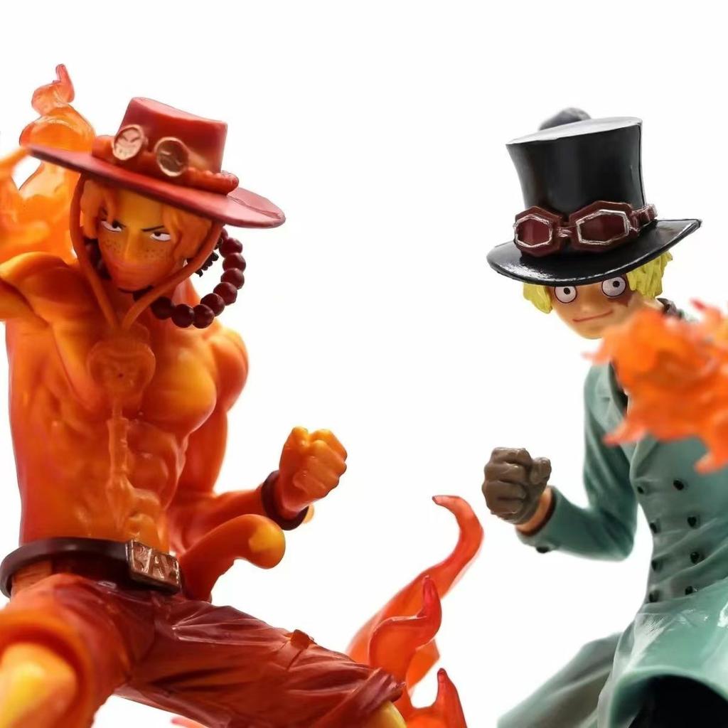 Фигурка Аниме One Piece 13 см Лихорадочный Действие Пламя Эйс Сабо Статуэтка Действия ПВХ Коллекционная Модель Кукла Игрушки Детский Рождественский Подарок