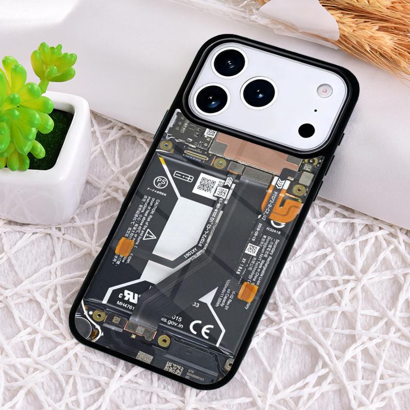 Ударопрочный чехол для телефона с рисунком материнской платы для iPhone 17 Air 16e 15 11 12 14 13 Pro Max Защитная крышка Coque