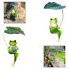 Animal Sculpture Frog Statue for Lawn Desktop Park Ornament Resin Figurine Party Favor