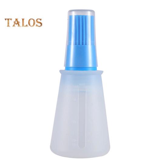 Бутылка с масляной кистью и мерным колпачком. Пищевая силиконовая кисть. Чистая шкала. Дизайн резьбы. Гибкий корпус. Контроль масла. Барбекю.