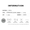 Men Square Metal Large Frame Reading Presbyopia Glasses Business Eyewear