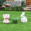 Solid Color Mini Animal Series DIY Decorations Resin Accessories Micro Landscape Car Mini Ornaments