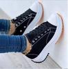 Fashion Women's Classic White Canvas Shoes, Women's Sports Shoes, Solid Color Lace Up Casual Flat Shoes