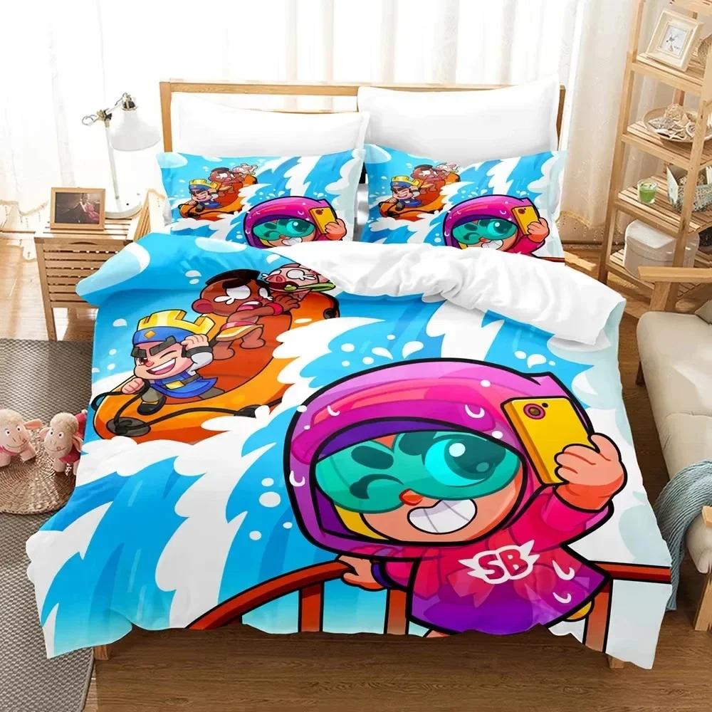 Модная игра S-Squad Busters Комплект постельного белья Односпальный Двуспальный Full Quen King-Size Размеры Размеры Комплект постельного белья Взрослые Дети Спальня Пододеяльник Комплект
