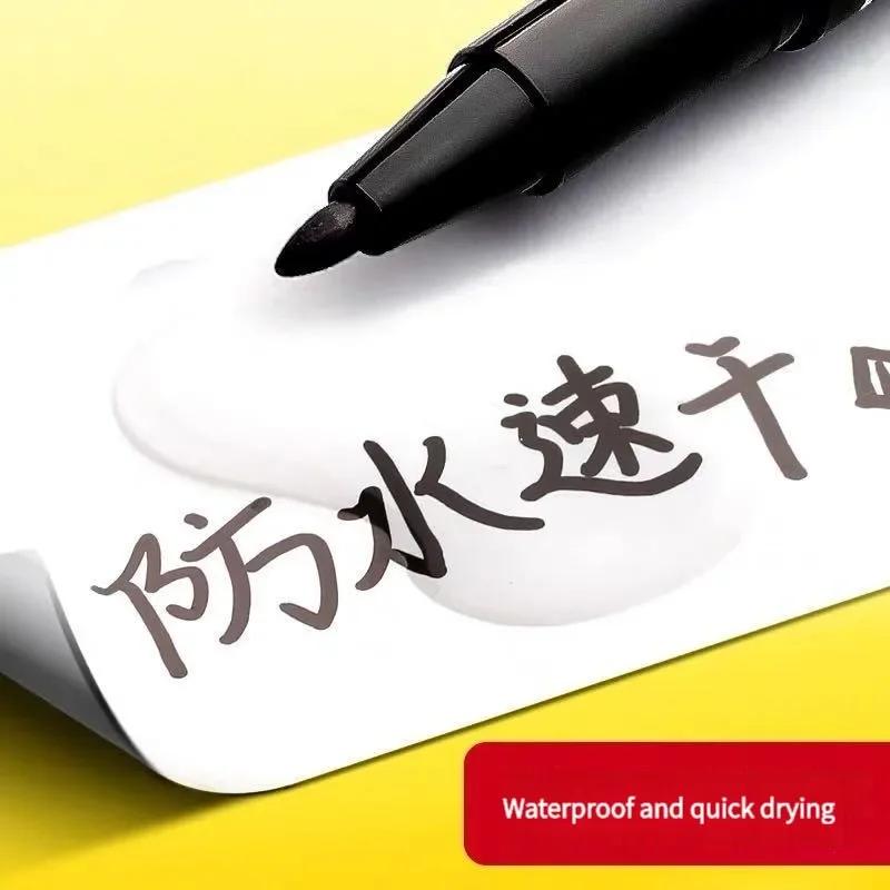 10 шт./набор Двусторонний Художественный Черный Синий Перманентный Маркер-краска Для Пластика Дерева Камня Металла Стекла Дудлинга Маркировки Граффити