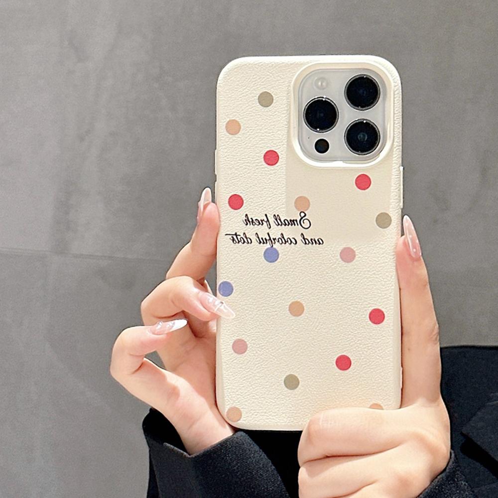 Чехол для телефона iPhone 16 15 14 13 12 11 Pro Max iPhone 11 13 16 15 14 12 Чехол для телефона в цветной горошек