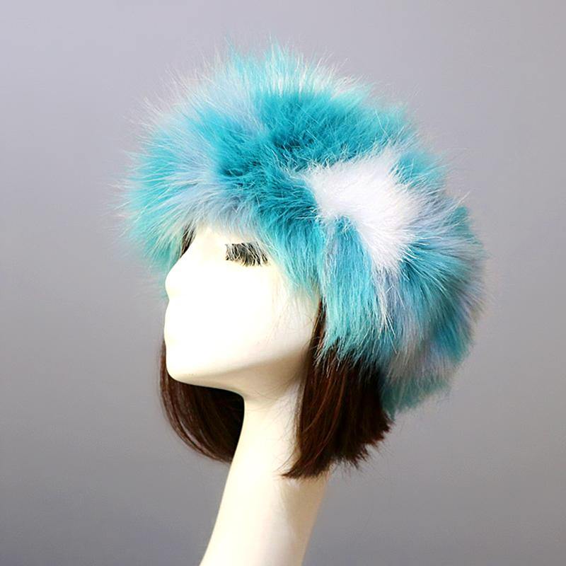 Женские теплые шапки из искусственного меха, утеплители для ушей, русские шапки-повязки на голову, флисовые пушистые шапки для улицы, зима