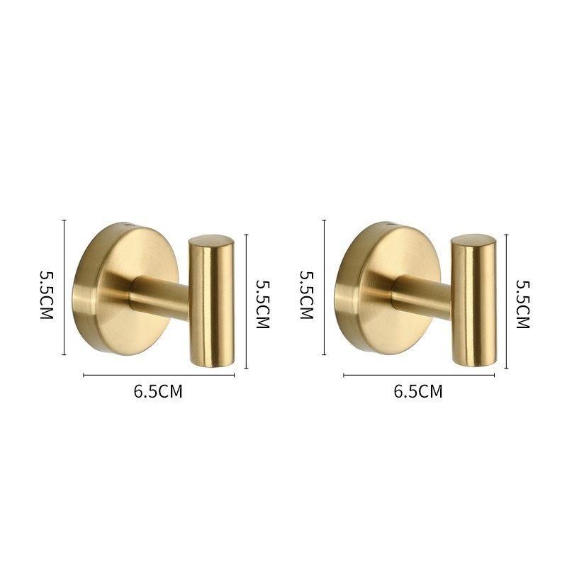 Металлический настенный крючок 4 шт., с монтажным комплектом, для ванной комнаты, коридора и кухни