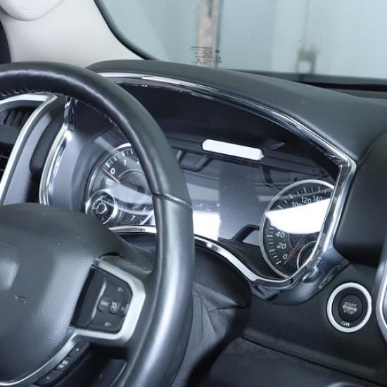 Dashboard Meter Frame Cover Trim Decoration For Dodge Ram 1500 2018- Chrome