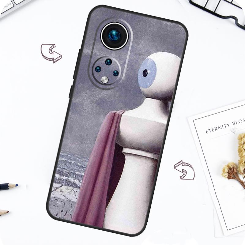 Чехол Rene Magritte для Honor Magic 5 6 7 Lite Honor 200 Pro X8b X9a X8a X8 X9 X9c X9b 50 70 90 Lite