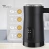 Electric Milk Frother with Non-Stick Coating Large Capacity Low Noise Dishwasher Safe UK Plug Multifunctional Automatic Warm Cold Foam Maker