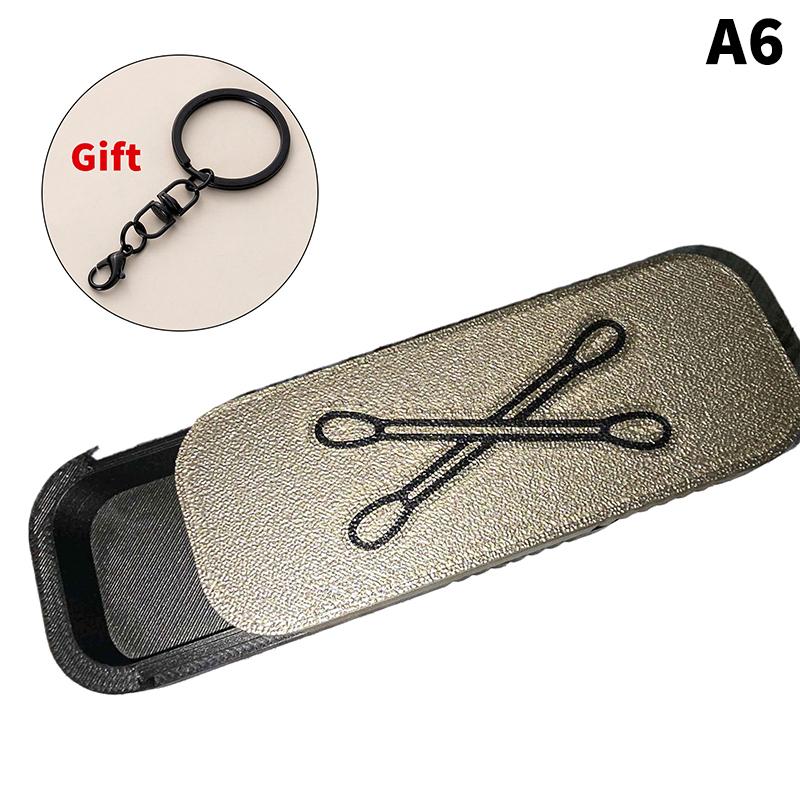 Mini Sliding Cotton Swab Storage Box With Keychain Portable Swab Case For Travel And Daily Use Dust-Proof Keeps Clean!