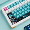 Cartoon anime Hatsune Miku keycap cherry height pbt heat sublimates material keyboard cap cross axis replacement key