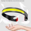 COB LED HeadLamp Type-C USB Rechargeable Headlight Multifunction Light Portable Head Flashlight Lamp Tail White & Red Light
