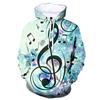 Funny Novelty Musical Note 3d Print Hoodies For Men Autumn Long Sleeves Pullover Sweatshirts Casual Tops Sweater Clothes