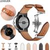 Ремешок из натуральной кожи для Google Pixel Watch 2/Pixel Watch с металлической пряжкой-бабочкой, сменный браслет