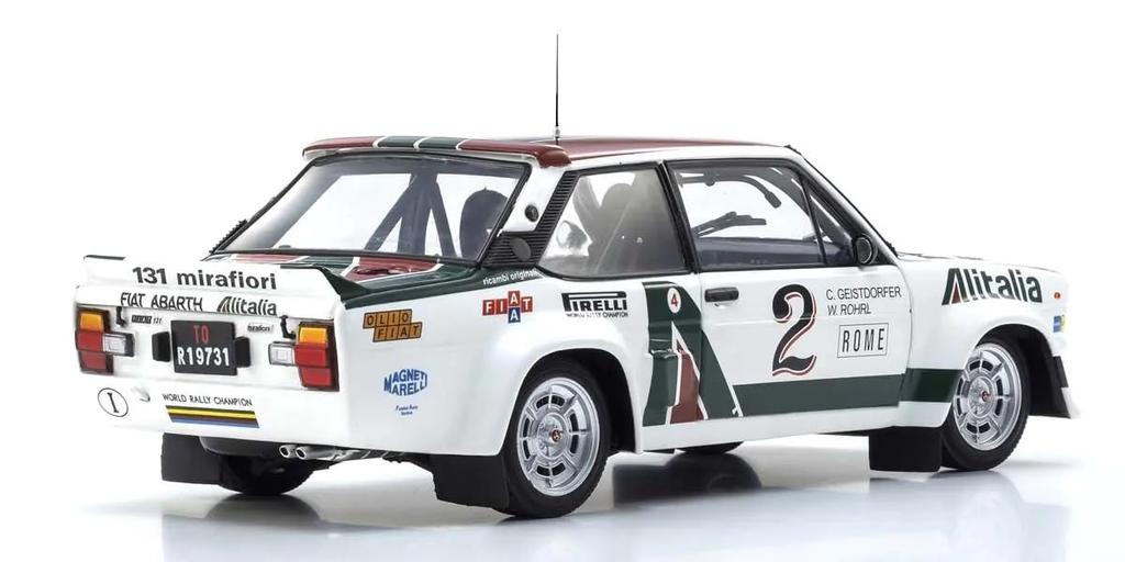 Kyosho Original Fiat 131 Abarth 1978 Monte Carlo Completed Product KS08376G 1/18 #2