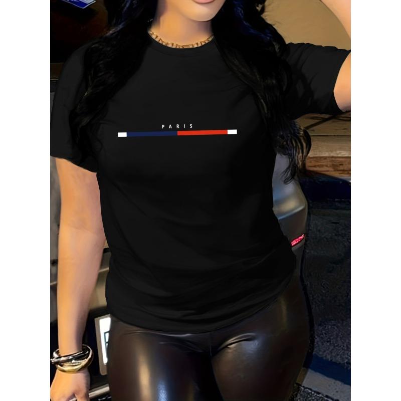 Европейские размеры Calvin Женская футболка с принтомПовседневный элегантный дизайн с ярким принтом / Удобная стильная для лета / Женские футболки