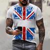 British Flag UK United Kingdom 3D Print T-Shirts Men Women Casual Fashion Oversized Short Sleeve T Shirt Male Tees Tops Clothing