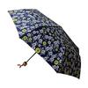 Hokusai Graphic Folding Umbrella for Women 95cm Pattern Textile Navy [Japanese Three-Folding Umbrella, Margaret]