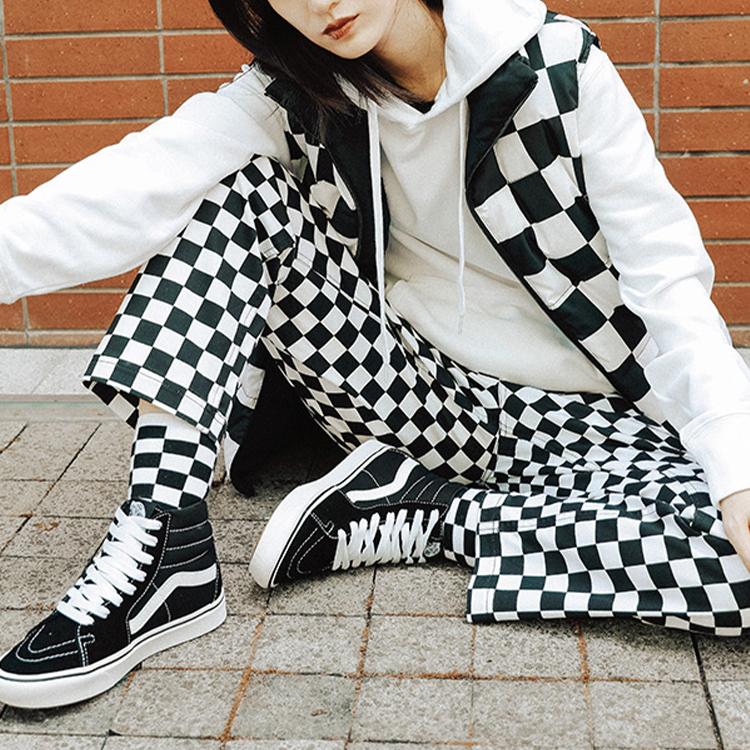 Vans Двусторонний теплый рабочий жилет с воротником-стойкой, жилет унисекс, черный VN0A54NUBLK