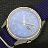 Seiko 5 АВТОМАТИЧЕСКИЕ 7019A ВИНТАЖНЫЕ ЯПОНСКИЕ МУЖСКИЕ ЧАСЫ С СИННИМ ЦИФЕРБЛАТОМ И АРАБСКИМИ ЦИФРАМИ a701457-5