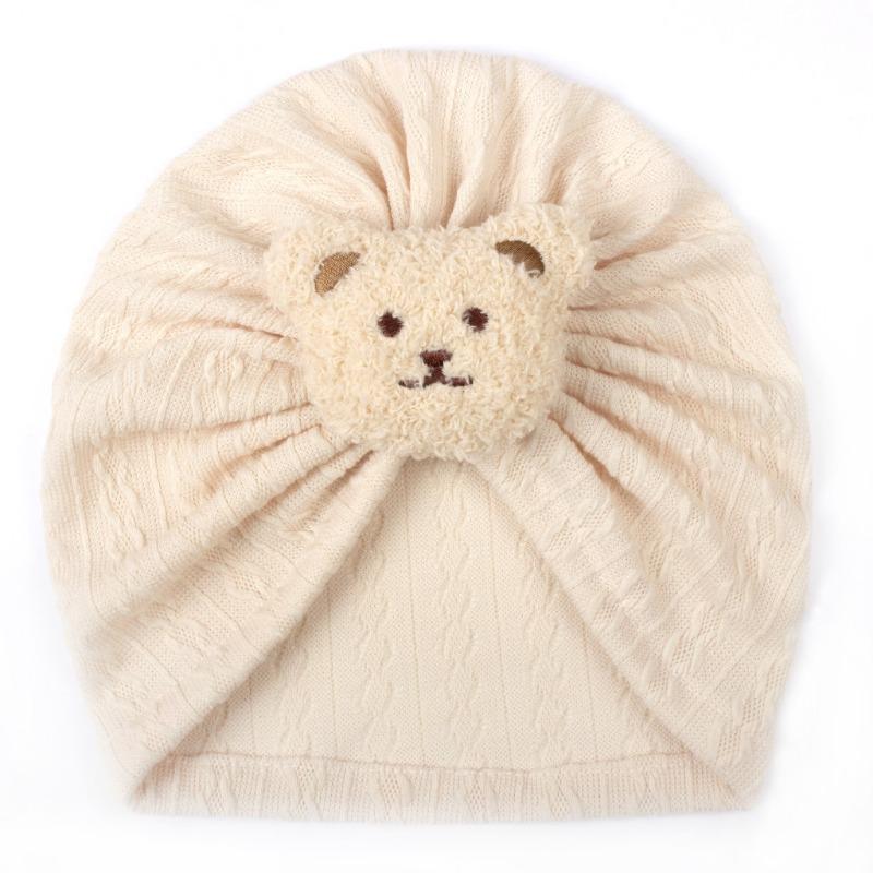 Spring New Children's Soft and Comfortable Pullover Hat, Baby Cute Bear Headscarf Hat, Baby Hat