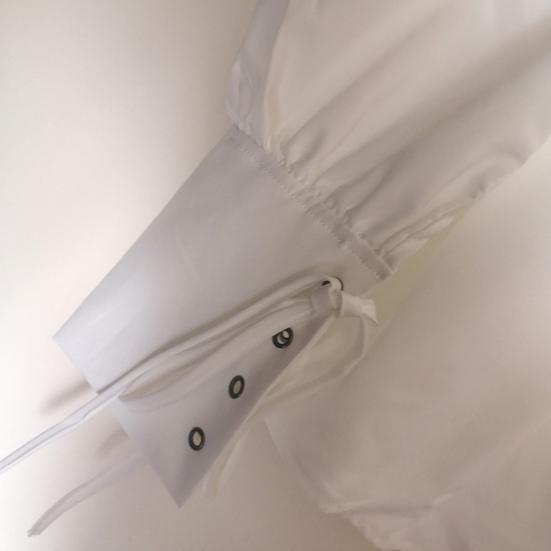 Мужская рубашка с воротником-стойкой и длинным рукавом, бандажная однотонная рубашка рыцаря на Хэллоуин, средневековая одежда, костюм для косплея