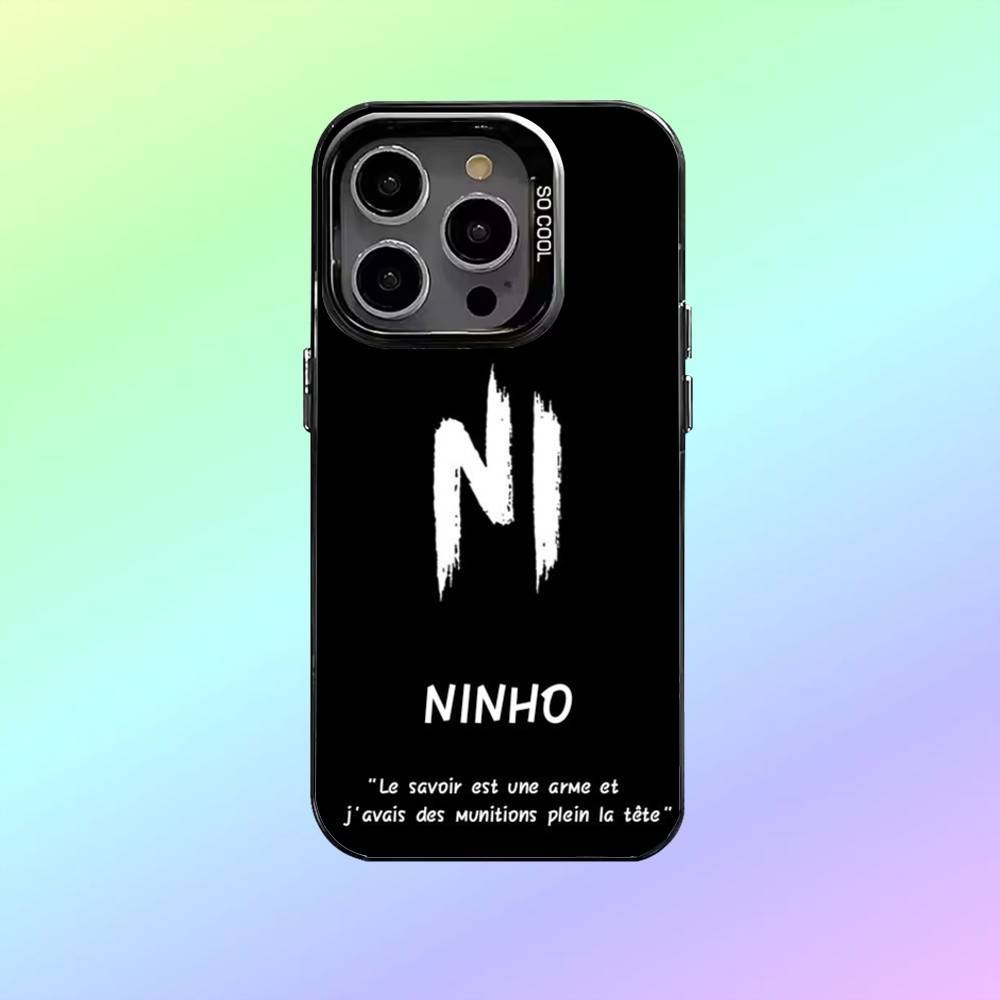 Rapper N-Ninho NI Phone Case For iPhone17,16,15,14,13,12,11 Plus,Pro Max Colorful Silver Back Phone Case
