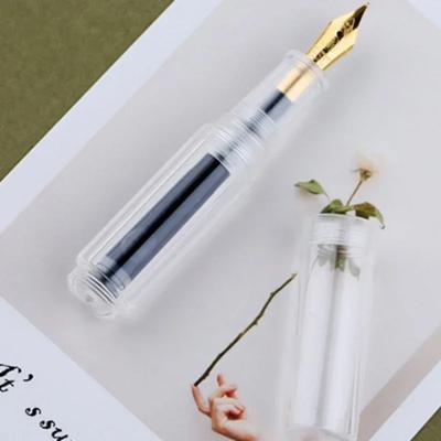 Портативная мини-перьевая ручка Majohn Wancai из смолы, зелено-белая, иридиевое перо F 0.5 мм, короткая, для ладони, чернильная ручка, офисный подарочный набор для письма
