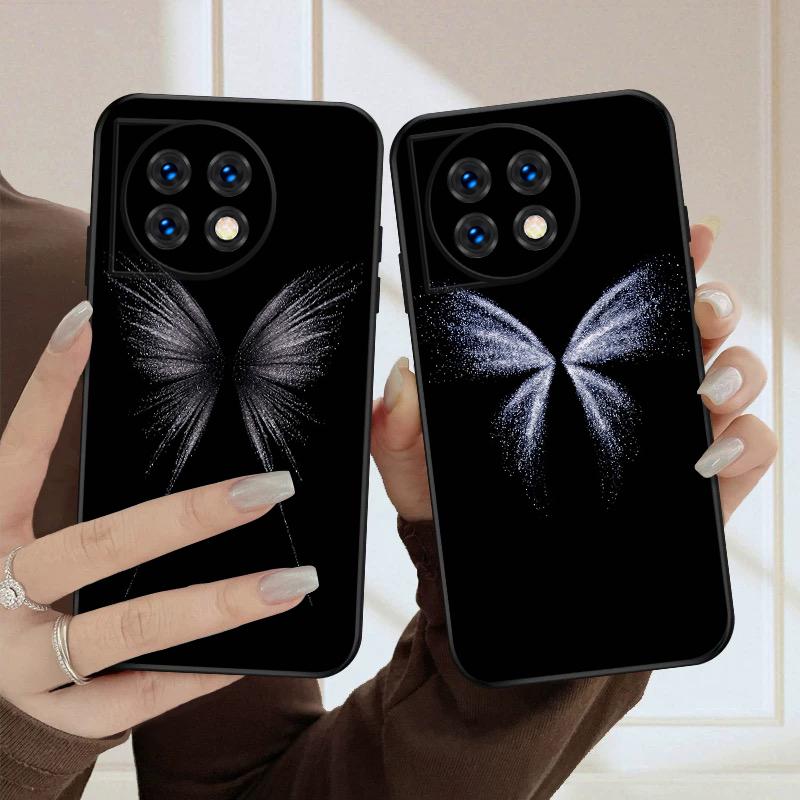 Белая бабочка Для Oneplus 8T 9 9R 10 Pro 11 12 13 13R 5G ACE 5 Nord2 4 CE 3 4 Lite N20 SE N200 силиконовый мягкий чехол для телефона