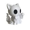 Mini Ghost Ornaments Plastic Desktop Party Decoration Halloween Ghost Cat Statue  Home Decoration